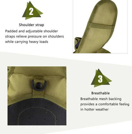 Expandable Molle Adventure Shoulder Sling Chest Pack Bag BackPacks  