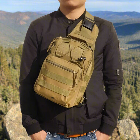 Expandable Molle Adventure Shoulder Sling Chest Pack Bag BackPacks  BushLine