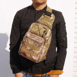 Expandable Molle Adventure Shoulder Sling Chest Pack Bag BackPacks BushLine Python khaki
