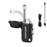 F37 Arc Plasma Waterproof Double Arc Lighter USB Rechargeable electrical supplys  BushLine