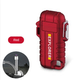 F37 Arc Plasma Waterproof Double Arc Lighter USB Rechargeable electrical supplys  BushLine