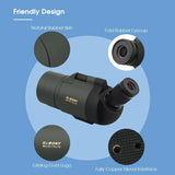 F9334G Spotting Scope 25-75x70 Powerful Monocular with Tripod Optics  BushLine