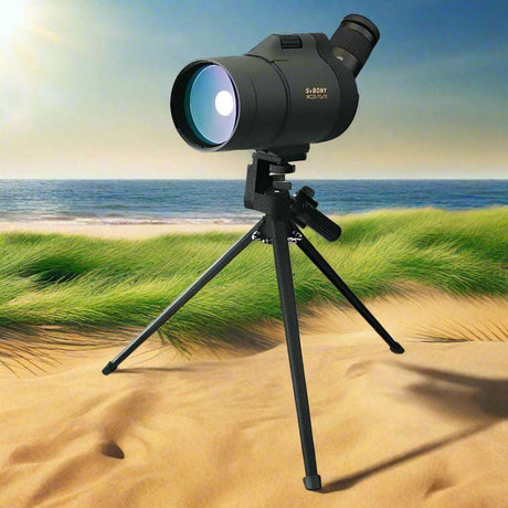 F9334G Spotting Scope 25-75x70 Powerful Monocular with Tripod Optics  BushLine