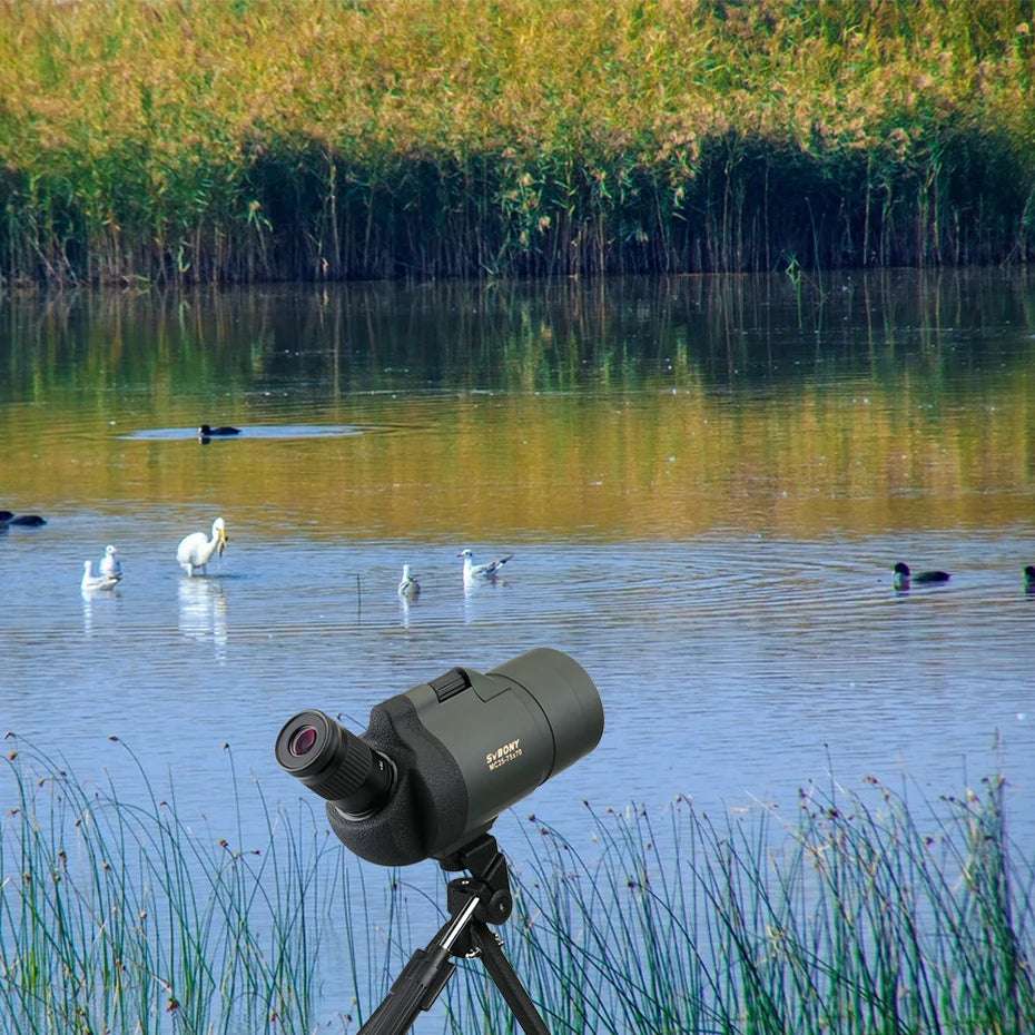 F9334G Spotting Scope 25-75x70 Powerful Monocular with Tripod Optics  BushLine