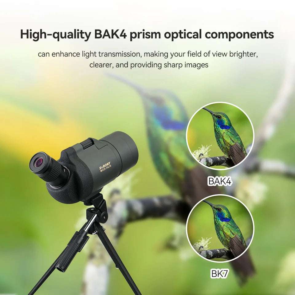 F9334G Spotting Scope 25-75x70 Powerful Monocular with Tripod Optics  BushLine