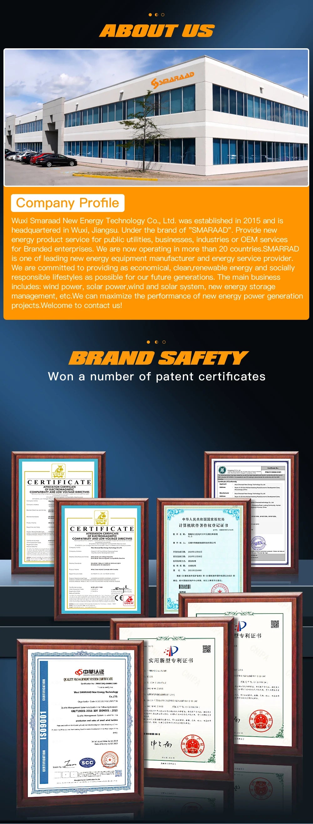 FH-3000watt 3Kw Vertical Wind Turbine 12V 24V 48V Three Blade Wind Power Vertical  BushLine