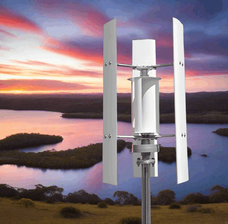 FH-3000watt 3Kw Vertical Wind Turbine 12V 24V 48V Three Blade Wind Power Vertical  BushLine