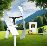 FX series 1Kw, 3Kw & 6Kw Vertical Axis Wind Turbines Wind Power Vertical BushLine Turbine & Controller 1000W 12V|White