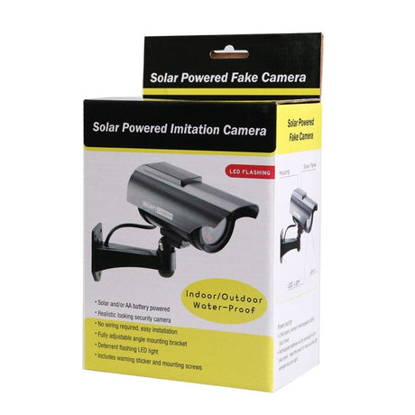Fake CCTV Camera Solar Powered security systems  