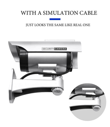 Fake CCTV Camera Solar Powered security systems  