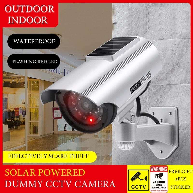Fake CCTV Camera Solar Powered security systems  BushLine