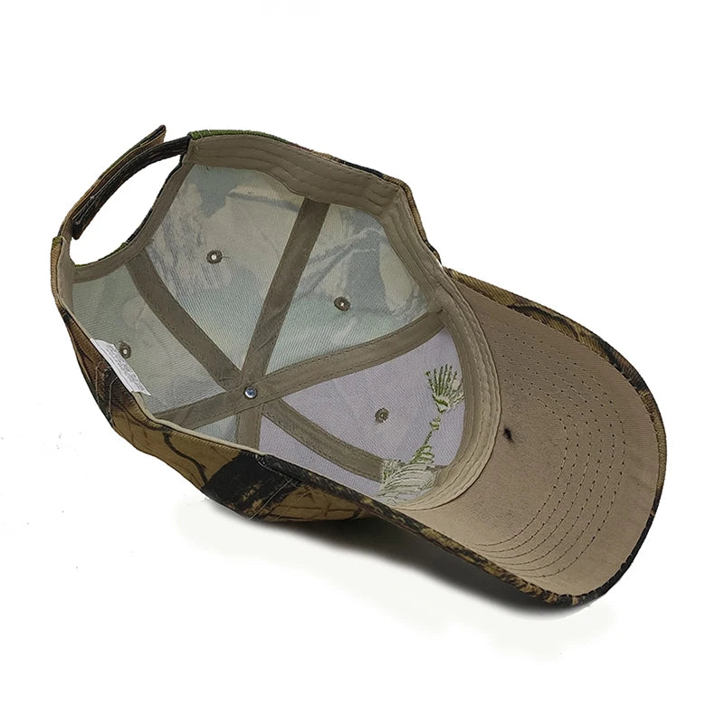 Fish Bone Camo Fishing Caps Cotton Jungle Hat Unisex caps  BushLine