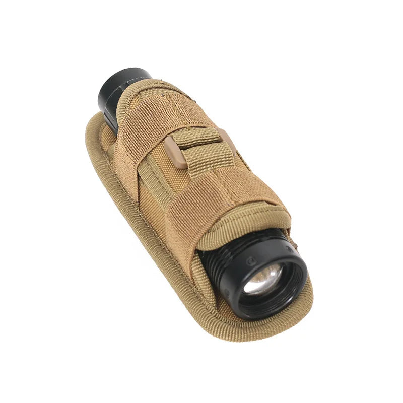 Flashlight Pouch 360 Degree Belt Clip Torch Holder Helmet & Pack Accessories  BushLine