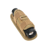 Flashlight Pouch 360 Degree Belt Clip Torch Holder Helmet & Pack Accessories  BushLine