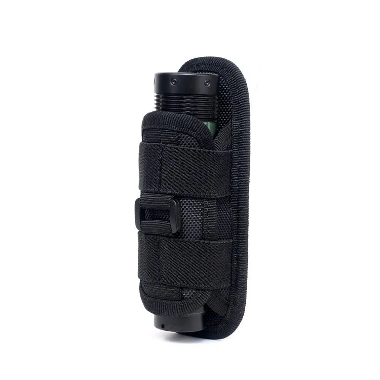 Flashlight Pouch 360 Degree Belt Clip Torch Holder Helmet & Pack Accessories  BushLine