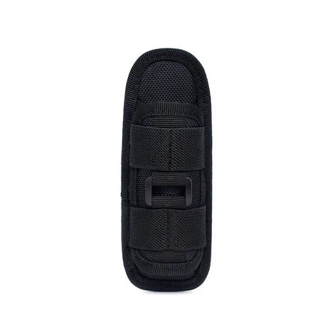 Flashlight Pouch 360 Degree Belt Clip Torch Holder Helmet & Pack Accessories BushLine Black