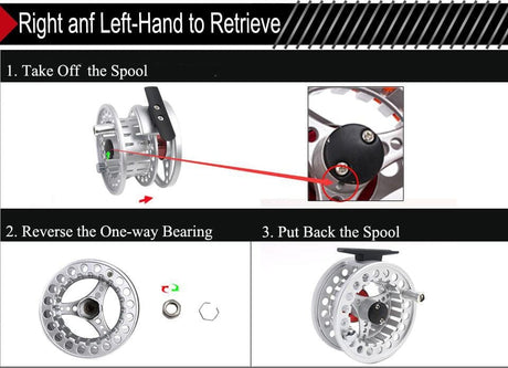 Fly Fishing Rod And Reel Combo Set marine  