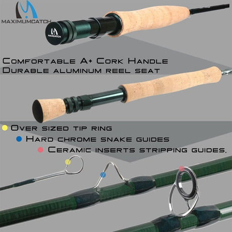 Fly Fishing Rod And Reel Combo Set marine  
