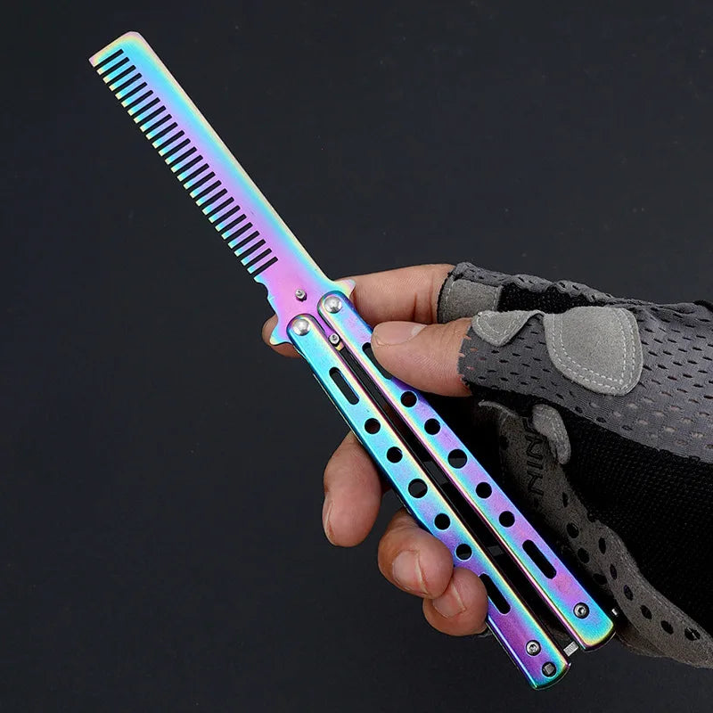 Foldable Stainless Steel Butterfly Comb Cool Stuff  