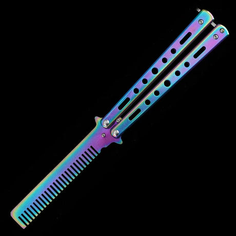 Foldable Stainless Steel Butterfly Comb Cool Stuff BushLine GJ17-Colour