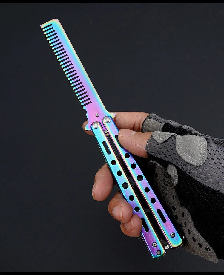 Foldable Stainless Steel Butterfly Comb Cool Stuff  BushLine