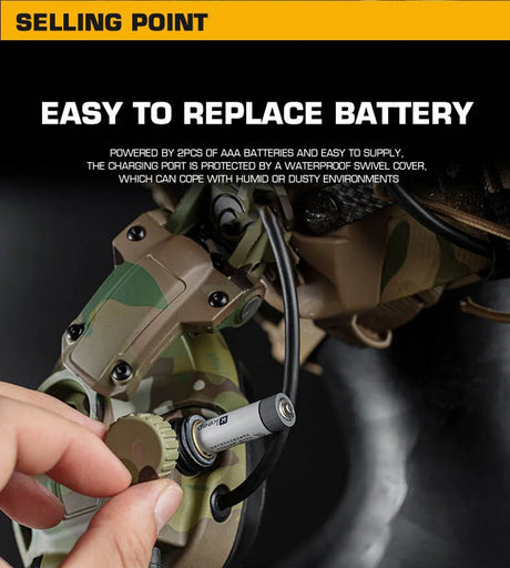 GEN 6 Noise Reduction Headset Helmet or Head Mounted 2 in 1 Survival  