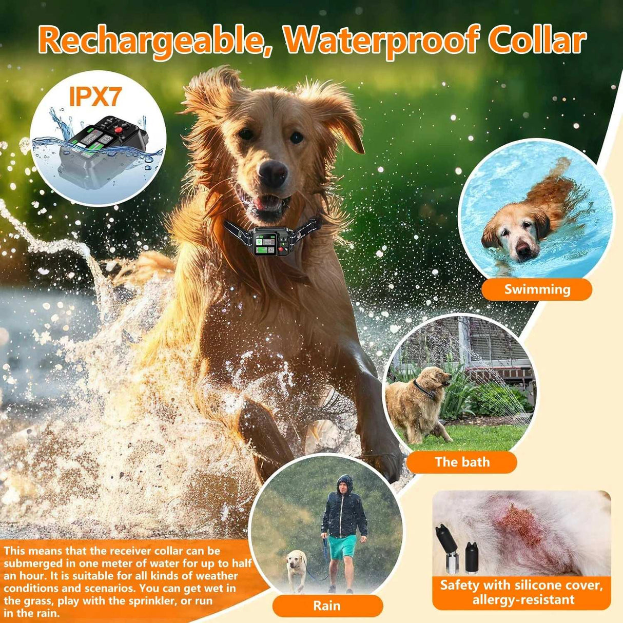 GPS Collar Wireless Dog Fencing Range 5-100mtrs Dog Stuff  BushLine