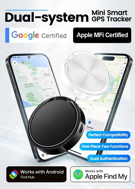 GPS Tracker Bluetooth Apple Android Compatible Security & Safety  
