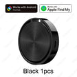 Single black tracker tag shown at an angle, the one pack option