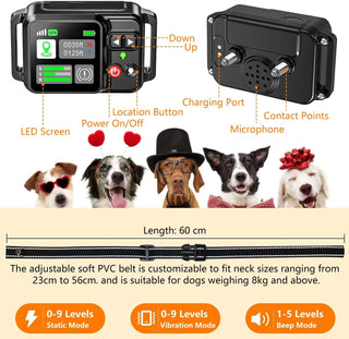 GPS Wireless Dog Fence & Training Collar Dog Stuff  