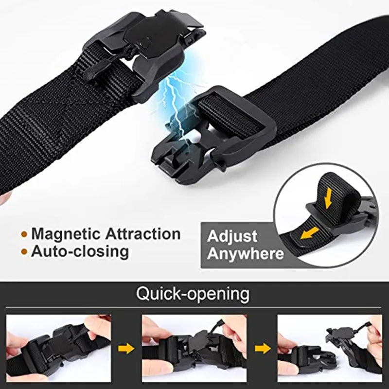 Genuine Tactical Belt Quick Release Magnetic Buckle belts  