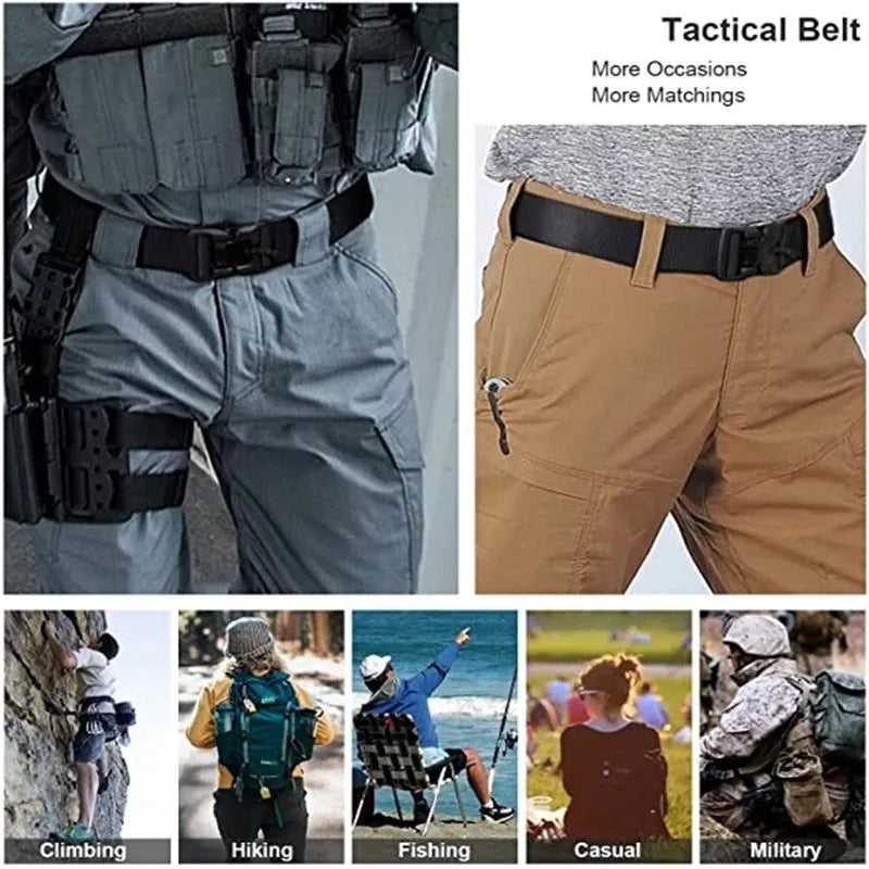 Genuine Tactical Belt Quick Release Magnetic Buckle belts  BushLine