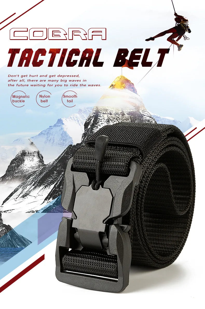Genuine Tactical Belt Quick Release Magnetic Buckle belts  BushLine