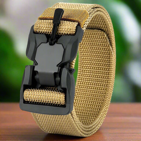 Genuine Tactical Belt Quick Release Magnetic Buckle belts BushLine kahki 120cm