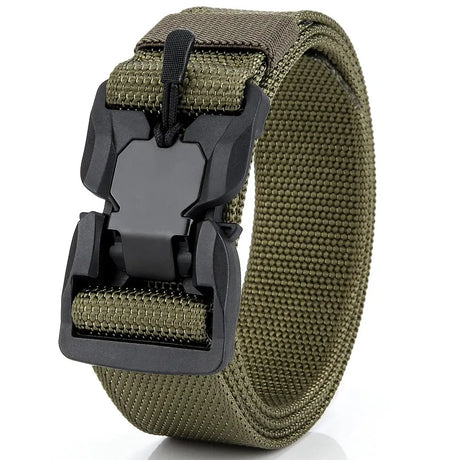 Genuine Tactical Belt Quick Release Magnetic Buckle belts BushLine green 120cm