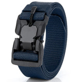 Genuine Tactical Belt Quick Release Magnetic Buckle belts BushLine blue 120cm