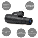 Glove Box Ready 10-30x50 Monocular IPX7 Optics  