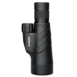 Side view of the SV45 stood upright, eyecup and focus knob visible