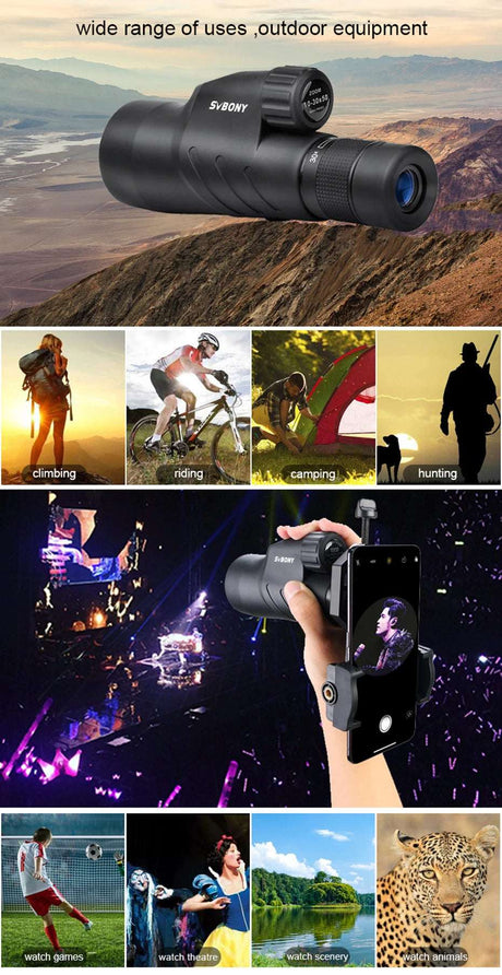 Glove Box Ready 10-30x50 Monocular IPX7 Optics  