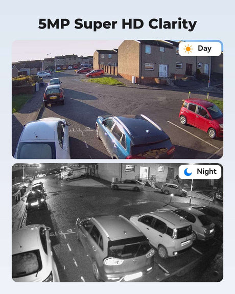 H.View 5Mp Ip Camera Ai Face Detection Security Cameras  