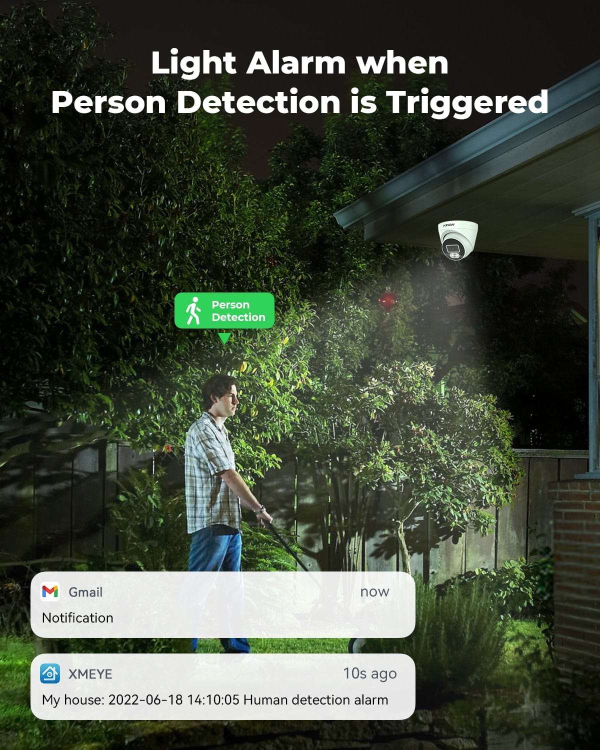 H.View 5Mp Ip Camera Ai Face Detection Security Cameras  