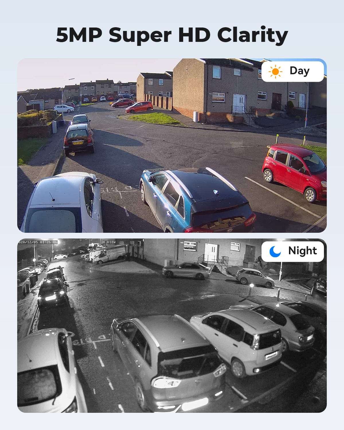 H.View 5Mp Ip Camera Ai Face Detection Security Cameras  BushLine