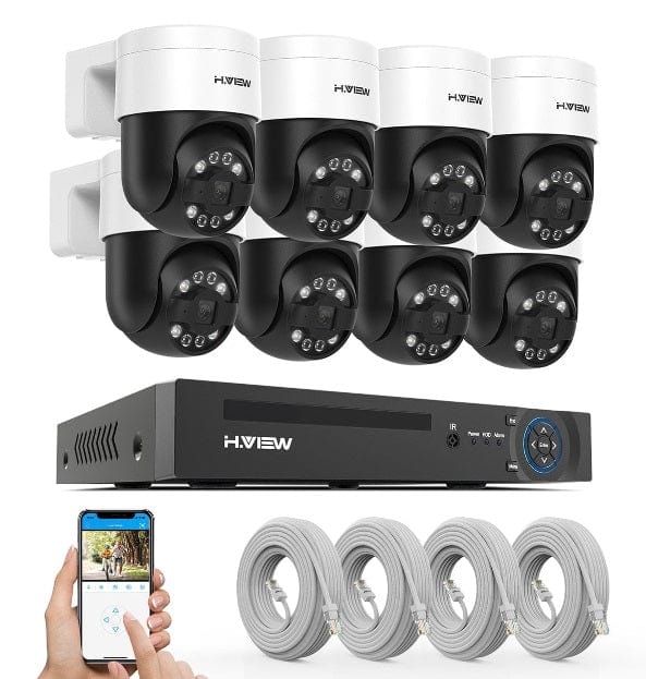 H.View AI Human Detect Security Camera Security Cameras  BushLine