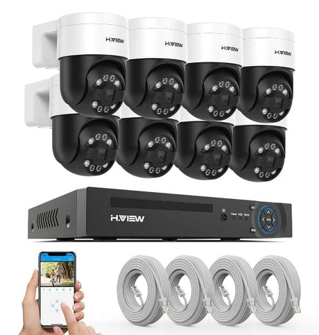 H.View AI Human Detect Security Camera Security Cameras  BushLine