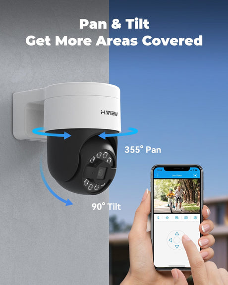 H.View Security AI Human Detection Camera Security Cameras  