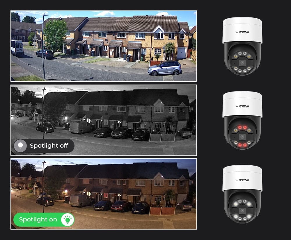 H.View Security AI Human Detection Camera Security Cameras  
