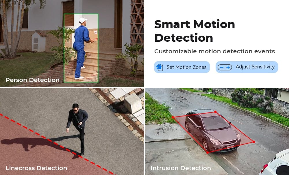H.View Security AI Human Detection Camera Security Cameras  BushLine