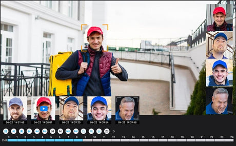 H.view 5MP 30X PoE PTZ Security Camera, Human Detection Security Cameras  