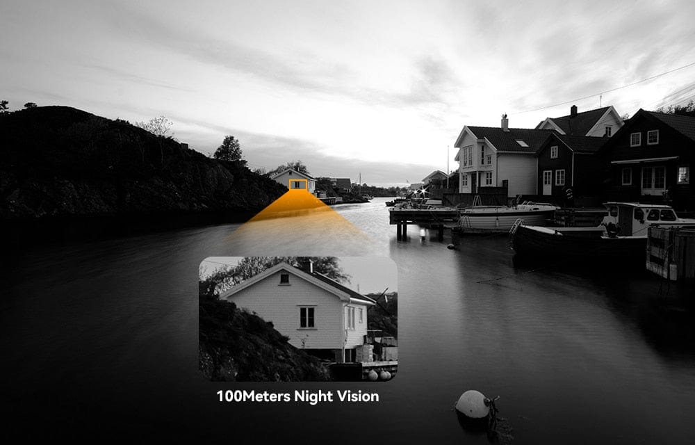 H.view 5MP 30X PoE PTZ Security Camera, Human Detection Security Cameras  