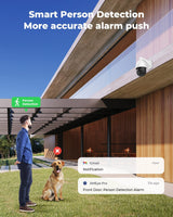 H.view 5MP 30X PoE PTZ Security Camera, Human Detection Security Cameras  